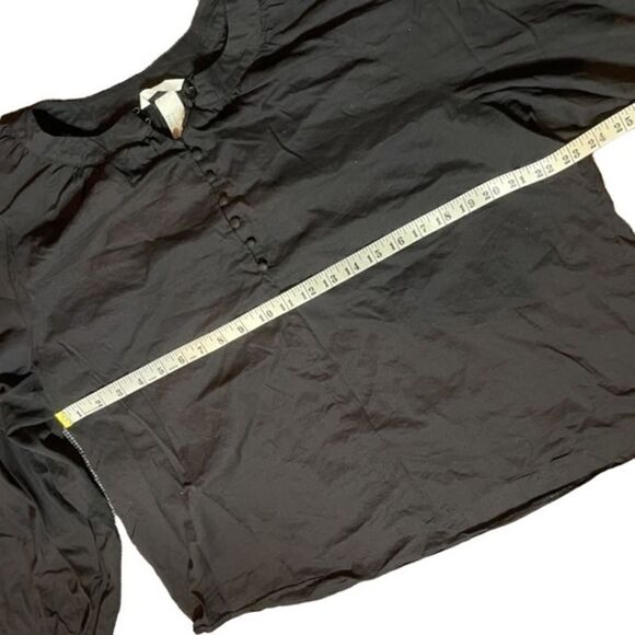 H&M Black Blouse with Puff Sleeve Size 10 - Picture 5 of 6